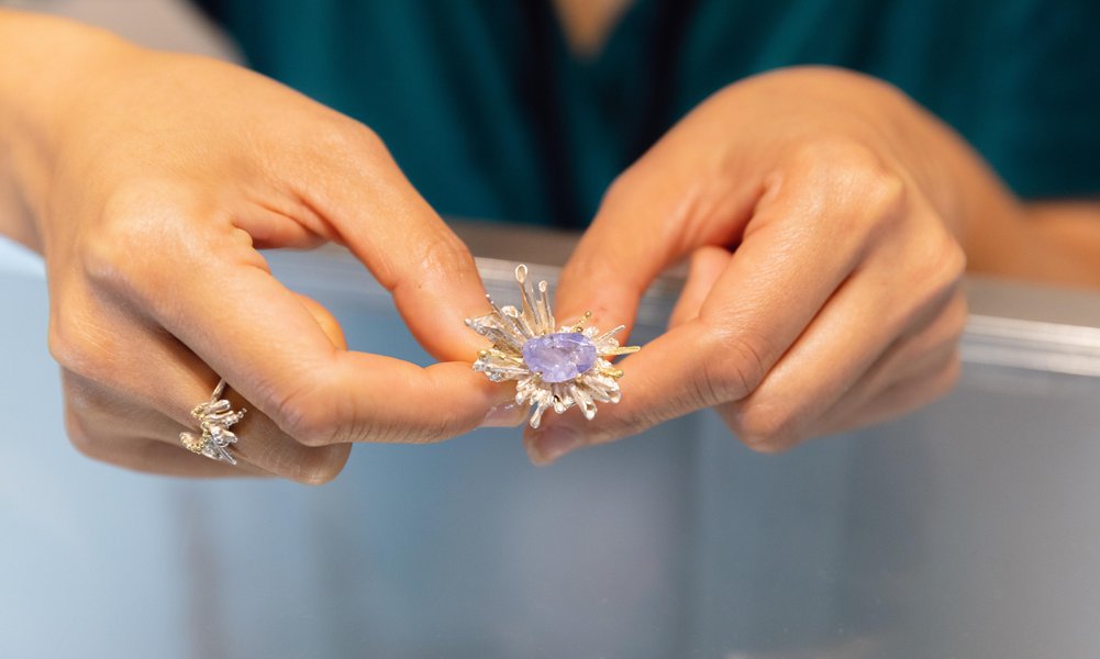 Ring by Laura Ngyou. Photograph: Lucinda Emms.