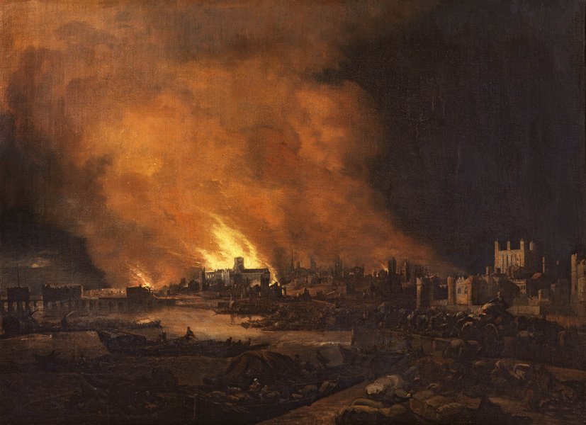 The Fire of London 1666, by an unknown Dutch Artist
