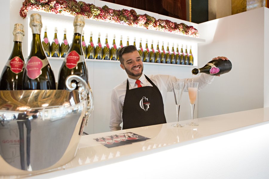 Goldsmiths' Fair Champagne Bar. Image: Rory Lindsay