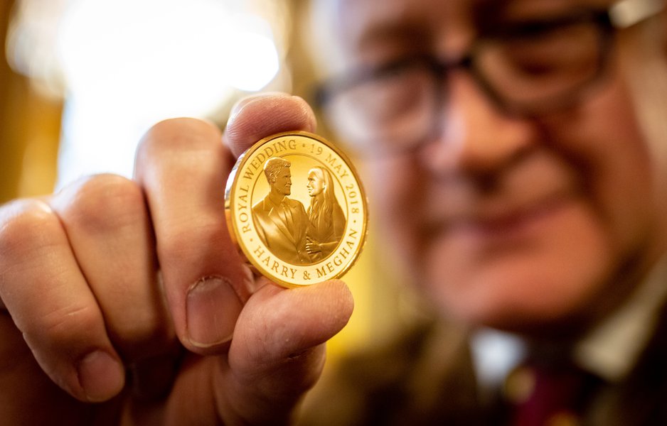 The Royal Wedding Commemorative Coin at the Trial of the Pyx, 2019